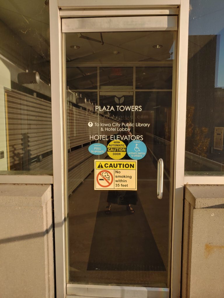 Plaza Towers door to Eastwind
